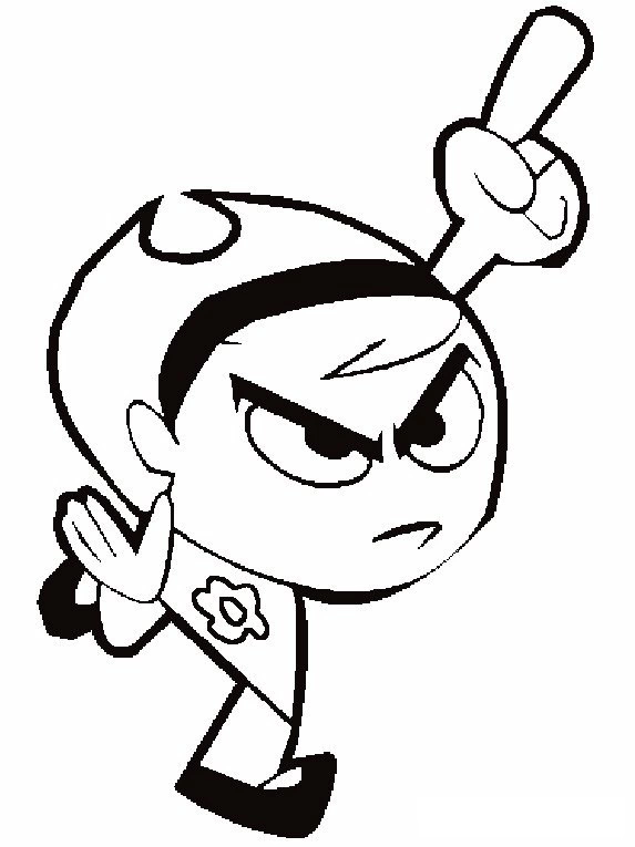 Coloring page Mandy running